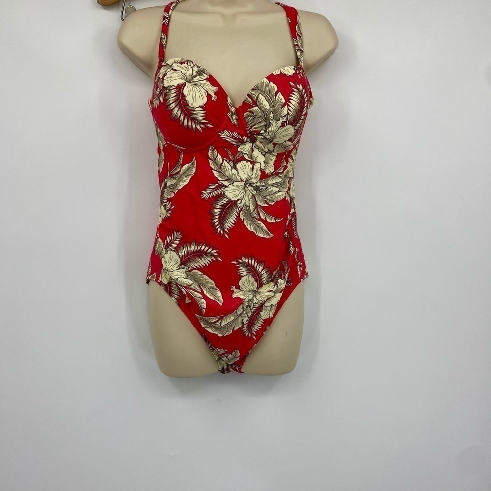 Leilani tropical floral one piece swimsuit 12